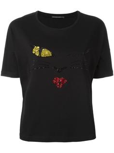 'cat wink' motif T-shirt Ermanno Scervino