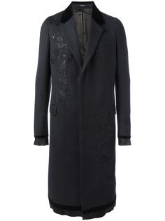 пальто с вышивкой Alexander McQueen