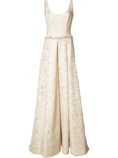 floral jacquard gown Marchesa Notte