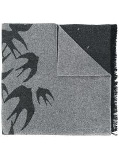 swallow print scarf McQ Alexander McQueen
