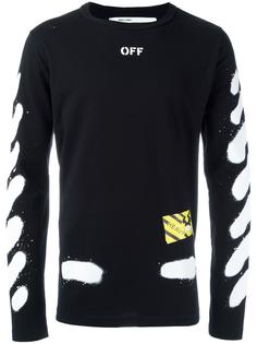 'Diag Spray' T-shirt Off-White