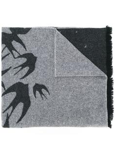 swallow print scarf McQ Alexander McQueen