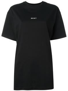 футболка с принтом-логотипом DKNY