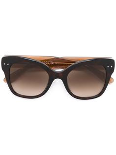 colour block cat eye sunglasses Bottega Veneta Eyewear