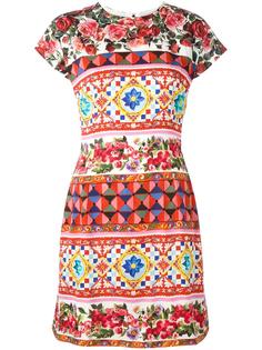 Mambo print fitted dress Dolce &amp; Gabbana