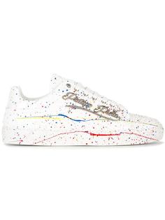 кеды с брызгами краски Philipp Plein