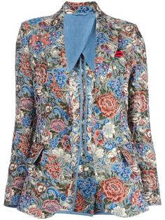 rose jacquard blazer Ermanno Scervino