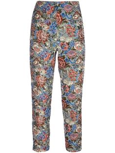 rose jacquard cropped trousers Ermanno Scervino