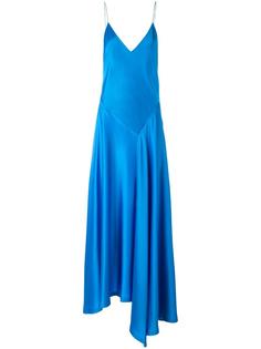 asymmetric slip dress DKNY