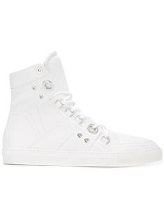 silver-tone eyelets detailing hi-tops Diesel Black Gold