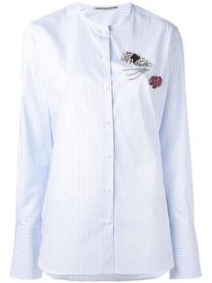 collarless striped shirt Ermanno Scervino