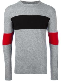 colour block ribbed trim sweatshirt  Diesel