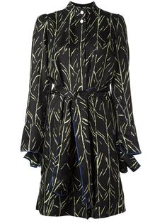 belted branch print dress Proenza Schouler