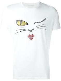 декорированная футболка 'Wink Cat' Ermanno Scervino