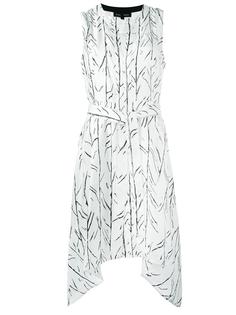 асимметричное платье с V-образным вырезом Proenza Schouler