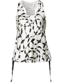 stylised print tank top Helmut Lang