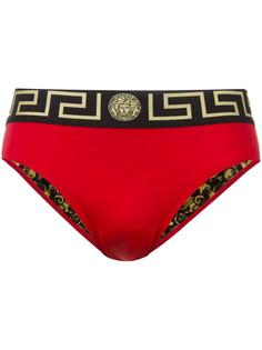 Greek Key Medusa swim briefs Versace