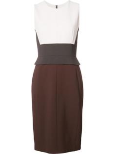 colour block detail fitted dress Narciso Rodriguez