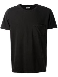 футболка с нагрудным карманом  Saint Laurent