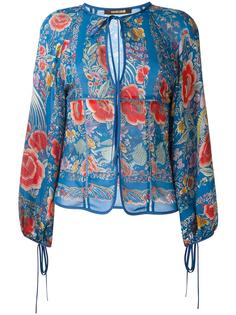 printed peasant blouse Roberto Cavalli