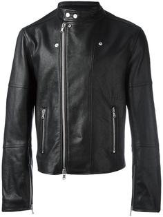 zip up biker jacket  Diesel Black Gold
