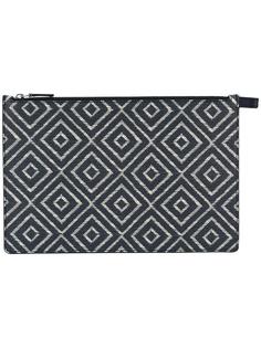 chevron detail clutch bag Salvatore Ferragamo