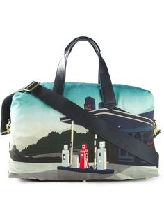 дорожная сумка с принтом 'graphic garage'    Paul Smith