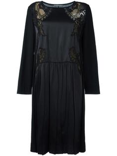 платье с кружевной вставкой Alberta Ferretti