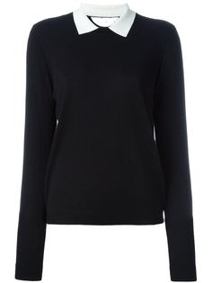 свитер с контрастным воротником   Red Valentino