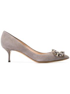 embellished pointed toe pumps Casadei