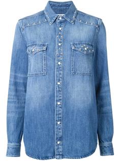 джинсовая рубашка с заклепками Givenchy