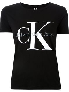 футболка с принтом логотипа   Calvin Klein Jeans