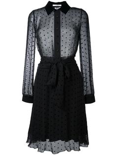 декорированное прозрачное платье-рубашка Givenchy