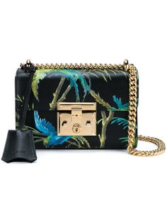 сумка на плечо с тропическим рисунком Gucci