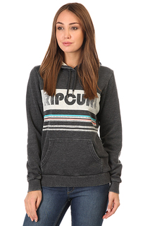 Толстовка кенгуру женская Rip Curl Active Stripe Fleece Black