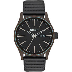 Кварцевые часы Nixon Sentry Leather Bronze/Black