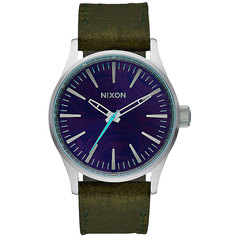Кварцевые часы Nixon Sentry 38 Leather Purple/Olive