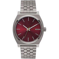 Кварцевые часы Nixon Time Teller Gunmetal/Deep Burgundy