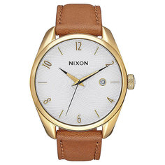 Кварцевые часы женские Nixon Bullet Leather Gold/Saddle