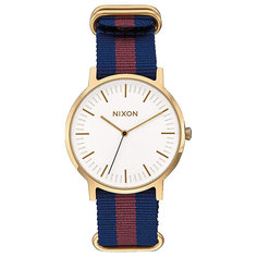Кварцевые часы Nixon Porter Nylon Gold/White/Red