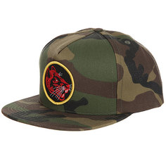 Бейсболка с прямым козырьком Huf Todd Francis Ratallion Snapback Woodland Camo