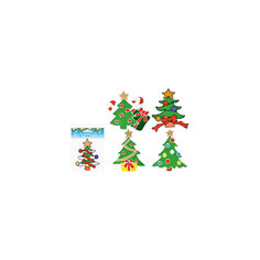 Витражная наклейка "Новогодняя елочка", в ассортименте Tukzar