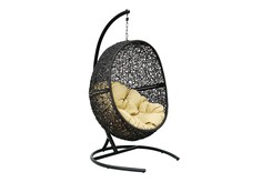 Кресло подвесное "Lunar Black" Flying Rattan