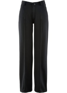 Трикотажные брюки свободного покроя (черный) Bonprix