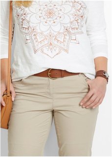 Ремень с перфорированным узором (коричневый) Bonprix