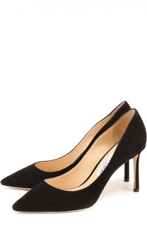 Замшевые туфли Romy на шпильке Jimmy Choo