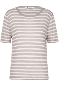 Футболка прямого кроя в полоску T by Alexander Wang