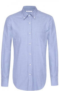 Хлопковая рубашка с воротником button down Loro Piana