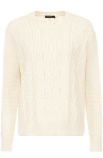 Пуловер фактурной вязки с круглым вырезом Polo Ralph Lauren