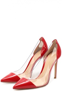 Лаковые туфли Plexi на шпильке Gianvito Rossi